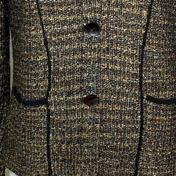 Alpaca Allure Hand Loomed Alpaca Blend Blazer with Fringe Women Medium - Picture 7 of 12